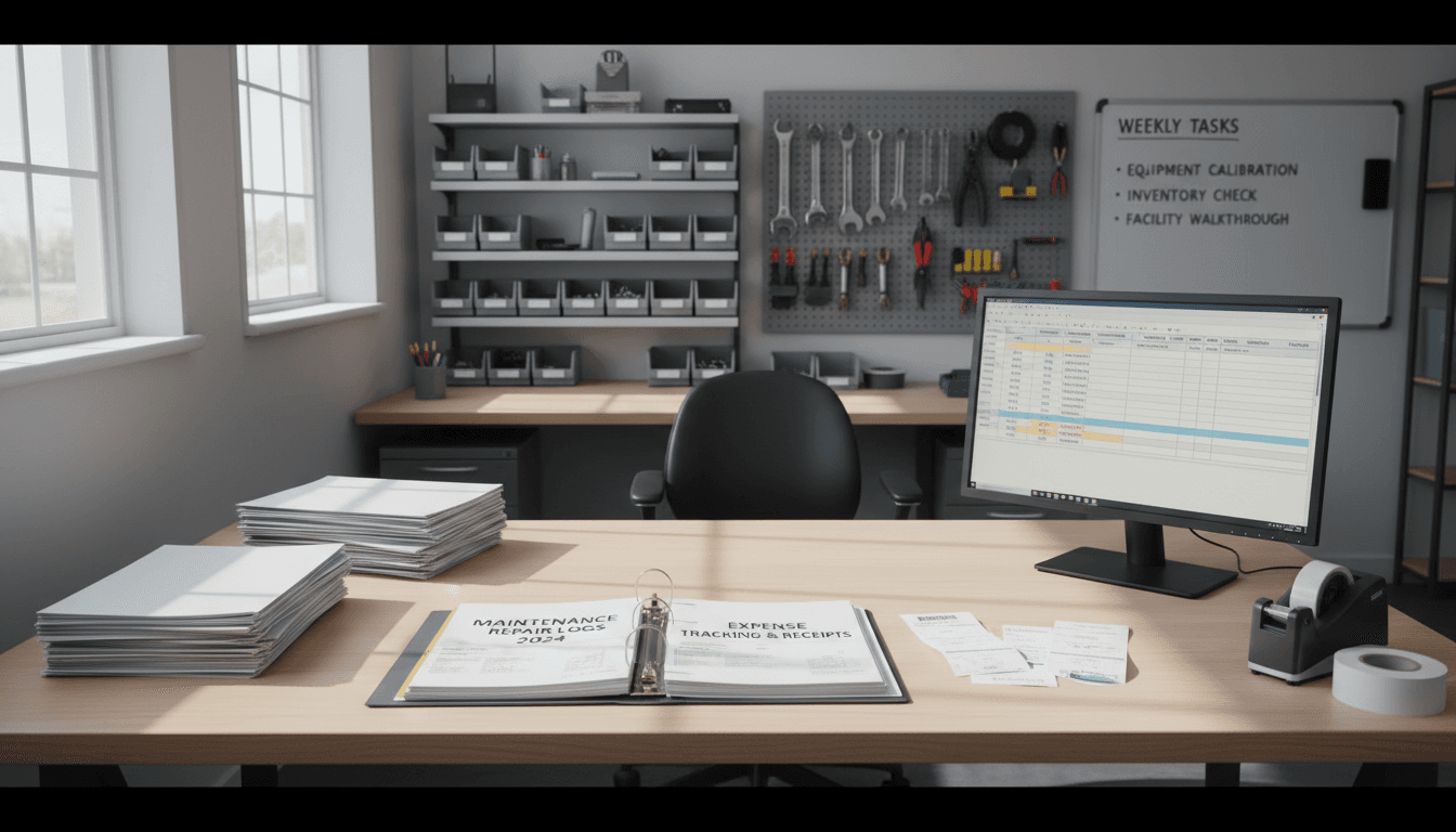 Documented expense logs and maintenance records